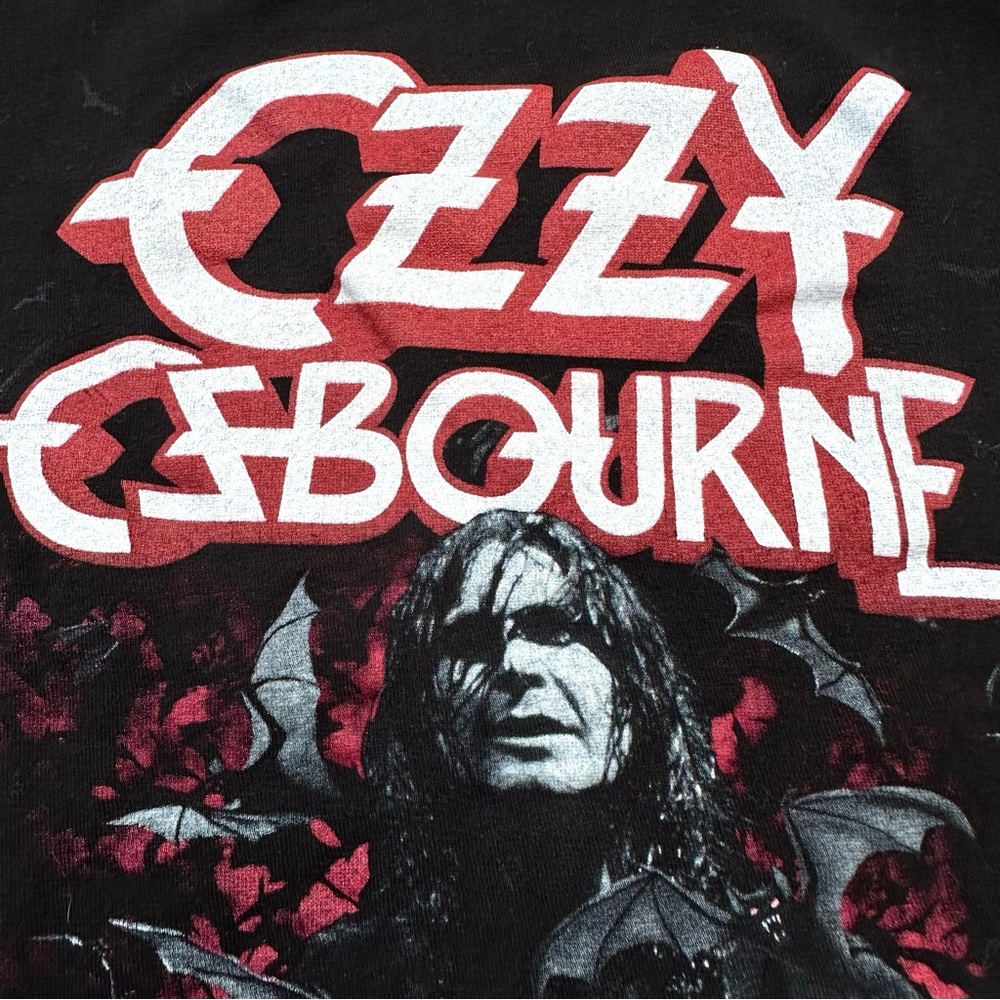 Ozzy Osbourne T-Shirt Goth Heavy Metal Black Sabbath Band Tee Bats Small Unisex - Picture 5 of 7